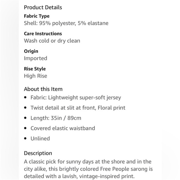 Free People Sarong It Feels Right Skirt - Picture 10 of 11